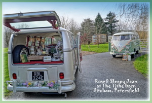 VW wedding campervans for hire in Petersfield