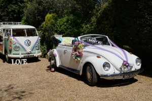 Wedding Beetle and campervan duo