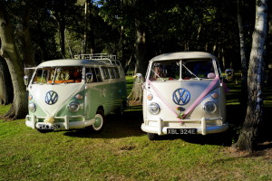 VW wedding campervan beetle hire in Hampshire